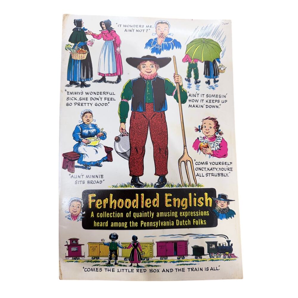 1964 Ferhoodled English Pennsylvania Dutch Expressions Vintage Booklet